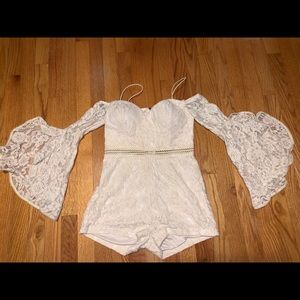 Cream lace bodysuit